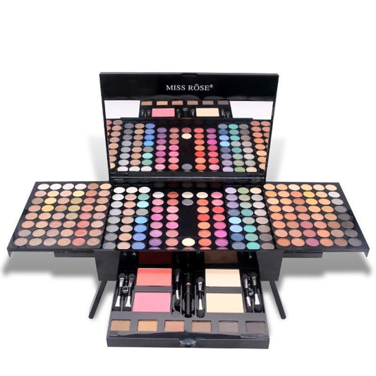 Elevate your eye makeup game with the Ultimate Makeup Set! This all-in-one kit includes 2 compact powders, 2 blushes, 6 eyebrow colors, 6 sponge brushes, and an eyeliner, all in a compact case with a mirror for quick touchups. Unleash your creativity with 180 eyeshadow shades (90 matte / 90 shimmer). Perfect for professionals and amateurs alike, this set ensures you achieve stunning looks anytime, anywhere. Add a pop of color with the Ultimate Makeup Set – you won’t be disappointed!